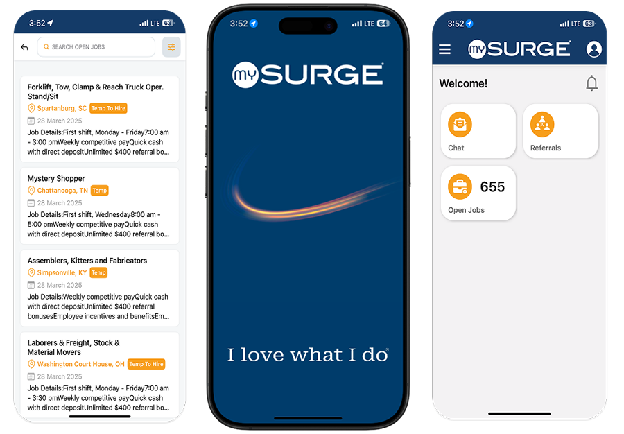 Mobile app interfaces