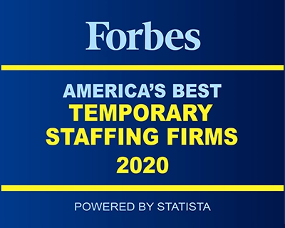 Forbes America's Best Temp Staffing Firms 2020